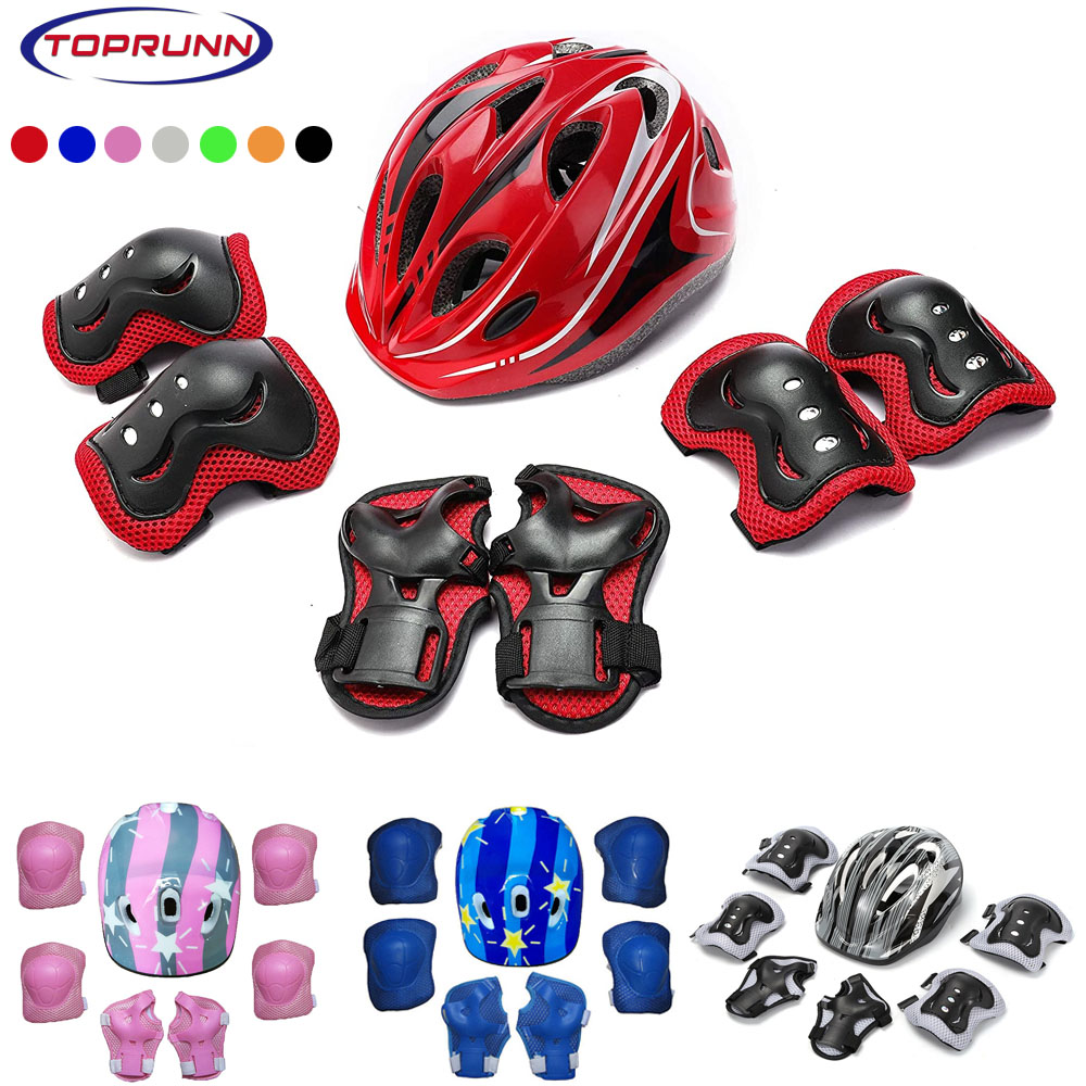 Cycling Gear Of The Year - Capacete de bicicleta infantil, joelheiras, cotovelo,