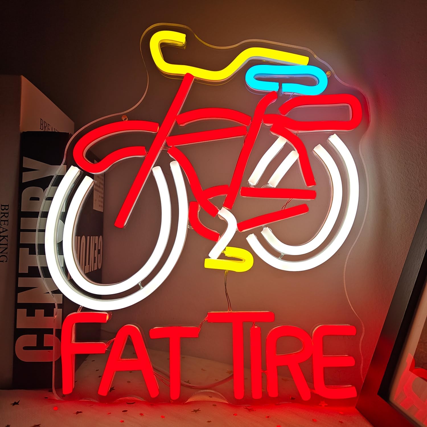 Cycling Gear Indoor - Letreiro de LED Neon para Bicicleta