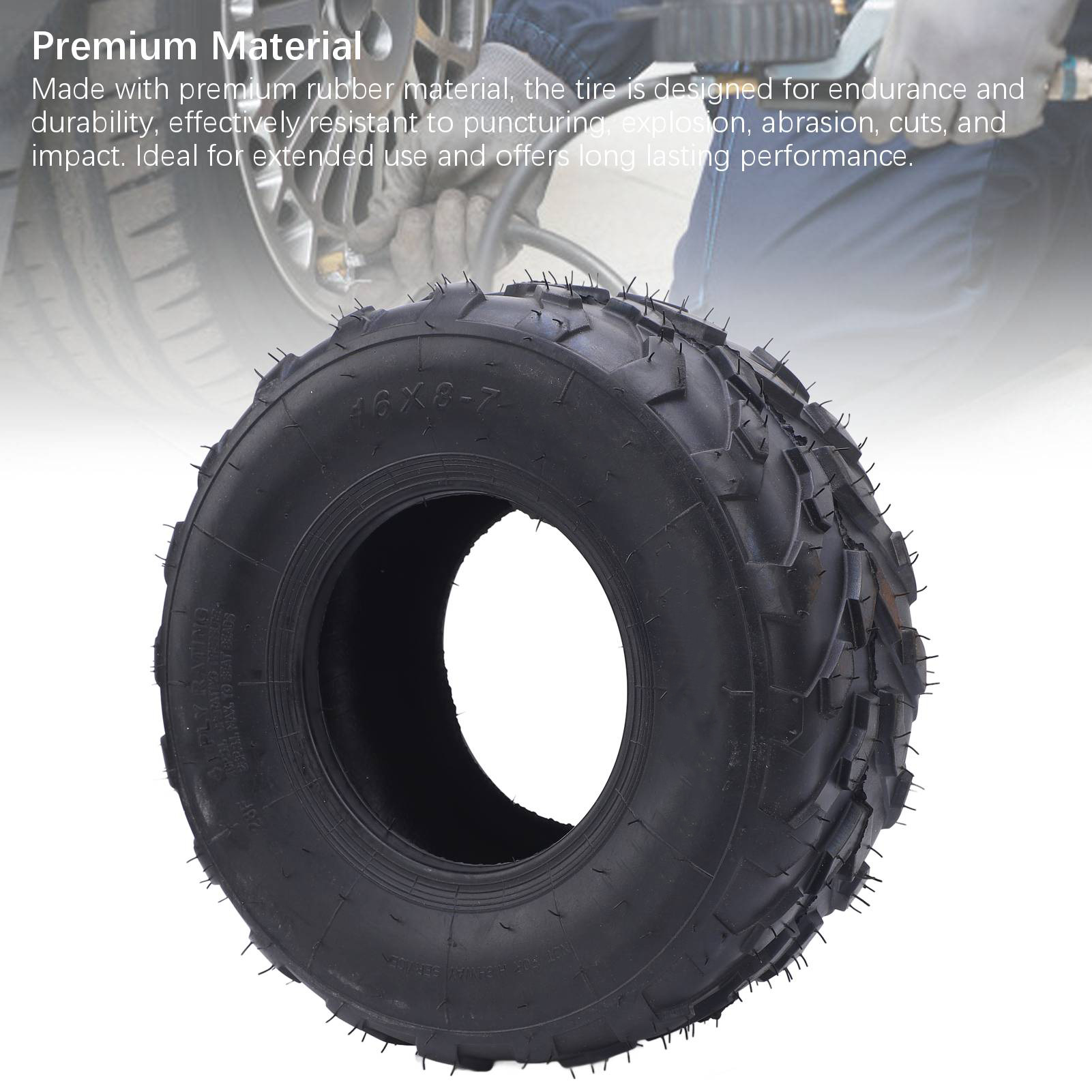 Pneu ATV 16x8-7 de 7 Polegadas - Road Bike Tire avaliação e preço