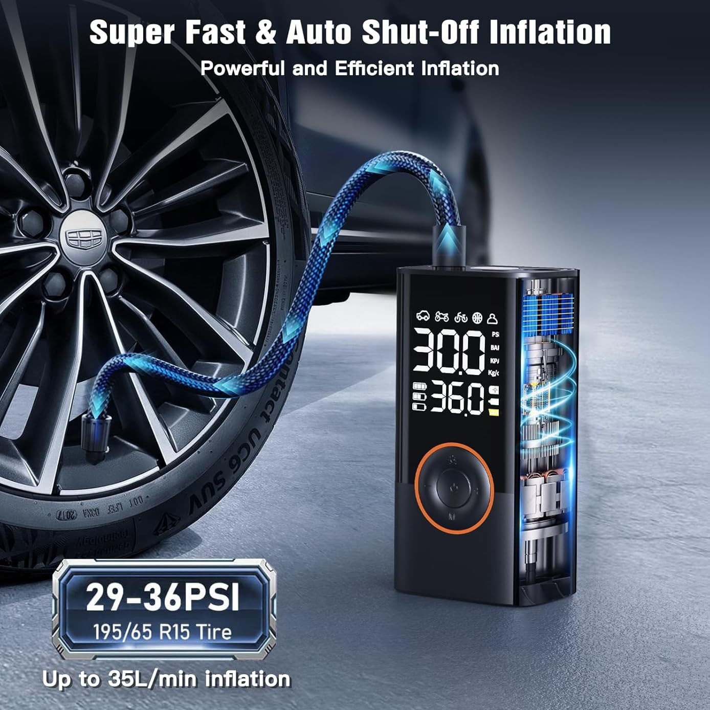 Bomba de Ar Inteligente Sem Fi - Road Bike Tire avaliação e preço